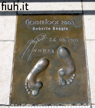 Le impronte di Roberto Baggio a Montecarlo