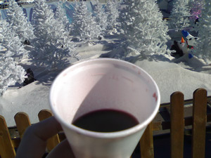 Caldo vin brul&eacute; nel freddo inverno