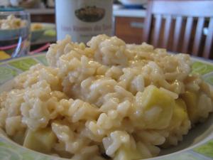 Risotto mele e brie
