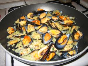 cozze gratinate